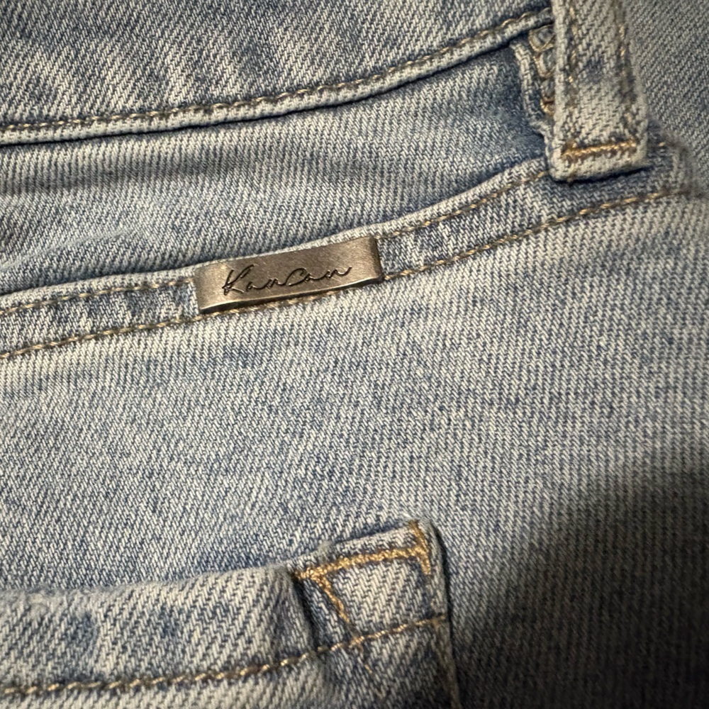 KanCan High Rise Boyfriend Jeans - Denim Blue - Picture 5 of 8